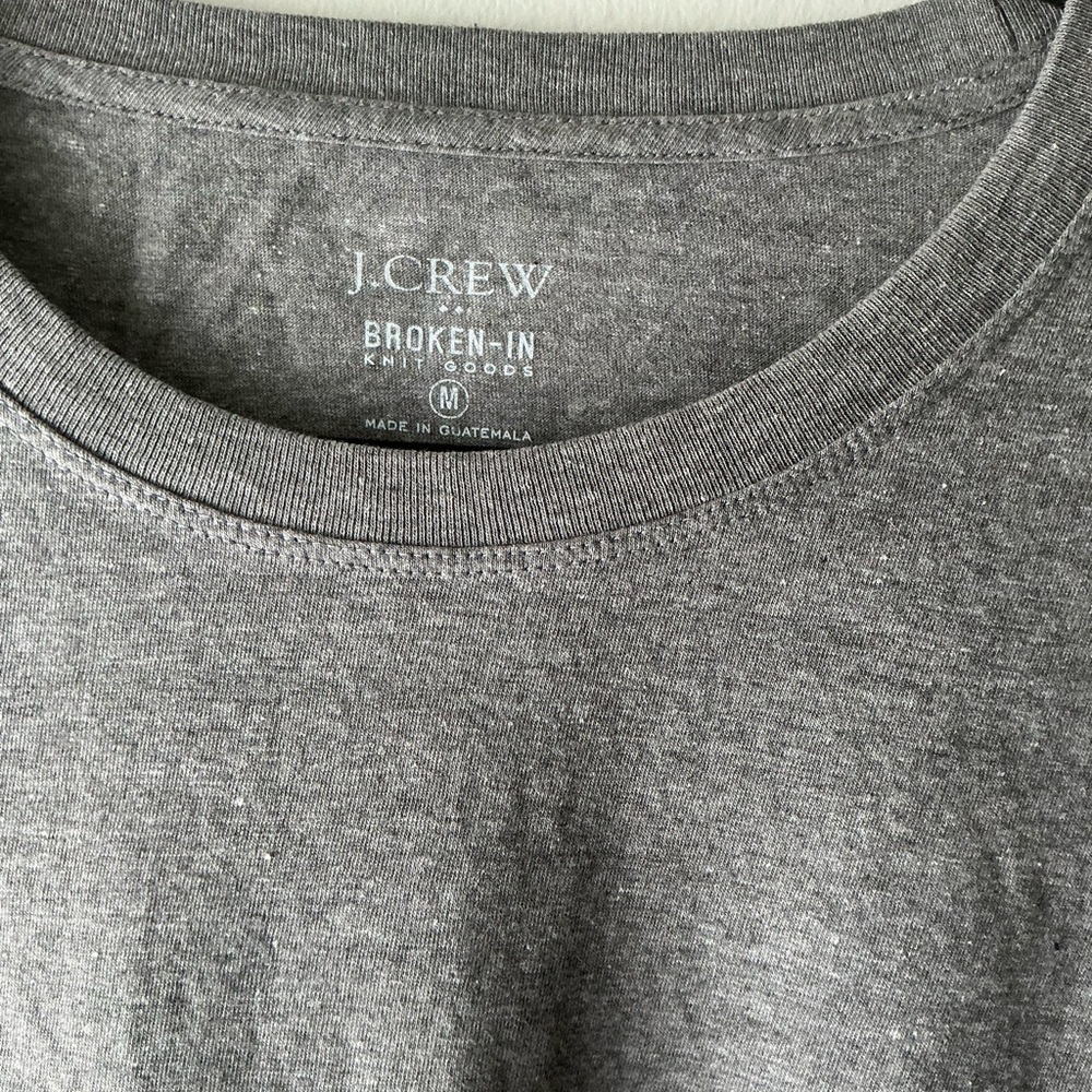 J. Crew Heather Gray Short-Sleeve Crewneck Tee - Picture 3 of 10